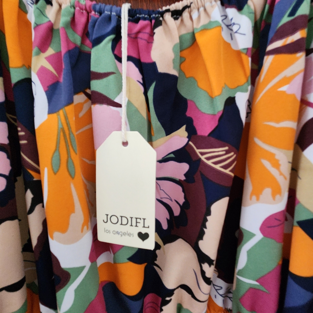 JODIFL Colorful Floral Print Dress